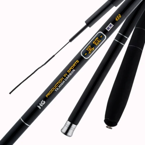 RD-022 HG Black Steel Telescopic Taiwan Rod (37-Soft, Lightweight)